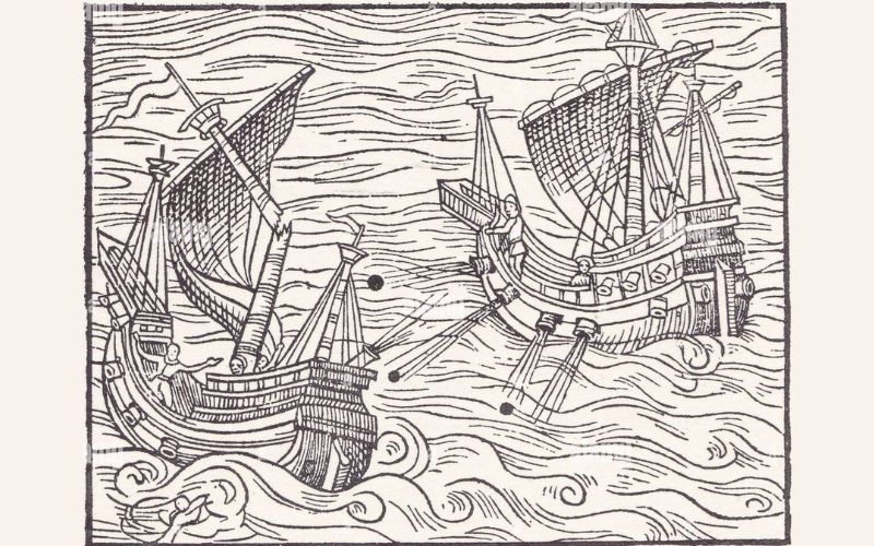 Ships from the mid-1500s.