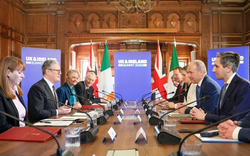 UK-Ireland Summit with Taoiseach Micheál Martin and Prime Minister Keir Starmer in Liverpool, UK, March 2025.