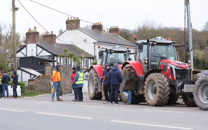Fuel protests at Whitegate, Cork.