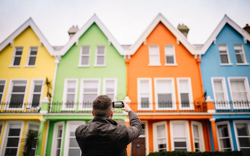 Whitehead town, in County Antrim.