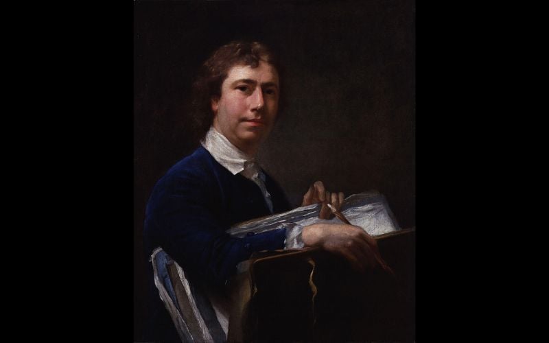 Self-Portrait, Nathaniel Hone the Elder, ca. 1760. (AIHS)