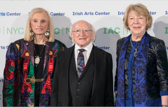 Georganne with former Irish President Michael D. Higgins and wife Sabina. 