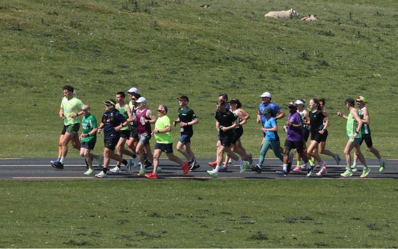 May 27, 2026: The FTD brothers running in Co Kildare for the penultimate day of their Irish marathon challenge. (RollingNews.ie) May 27, 2026: The FTD brothers running in Co Kildare for the penultimate day of their Irish marathon challenge. (RollingNews.ie)
