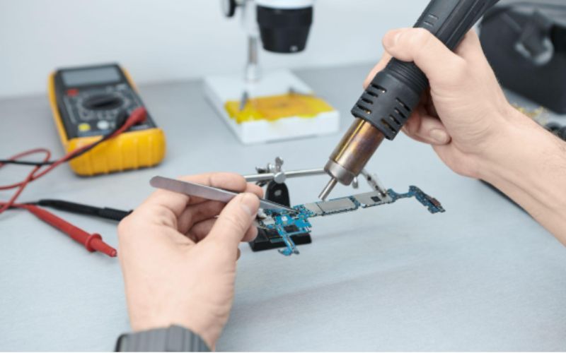 A PAT Tester testing equipment activity.