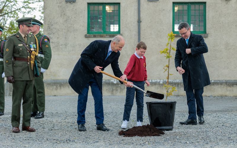 Taoiseach Michéal Martin takes part in a tree planting ceremony as part of the National Famine Commemoration 2026. Taoiseach Michéal Martin takes part in a tree planting ceremony as part of the National Famine Commemoration 2026.