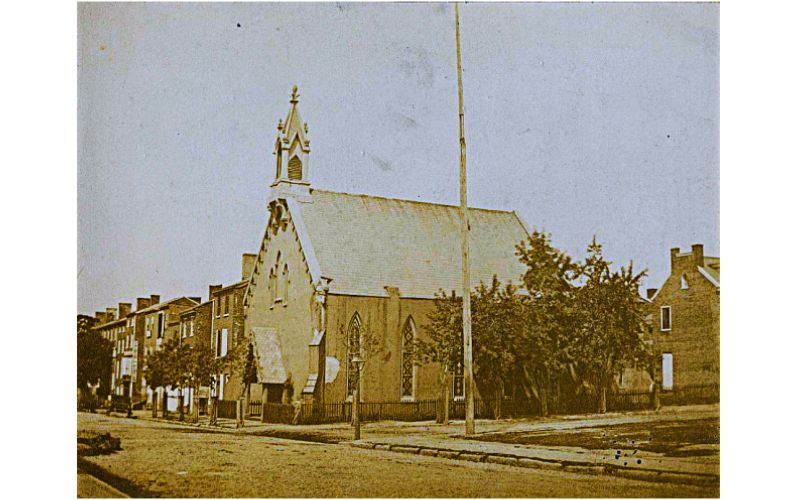 Taylor Swift’s Irish great x3 grandparents were married here at the Protestant Episcopalian Church of the Redemption, Philadelphia. (Photographed August 1858 by James E. M’Clees. Public domain). Taylor Swift’s Irish great x3 grandparents were married here at the Protestant Episcopalian Church of the Redemption, Philadelphia. (Photographed August 1858 by James E. M’Clees. Public domain).