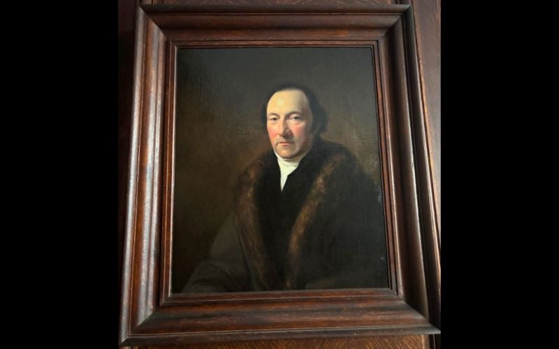 Portrait of William James MacNeven, anonymous artist, British School, early 19th ct., Oil on panel, 30x20in. (AIHS)