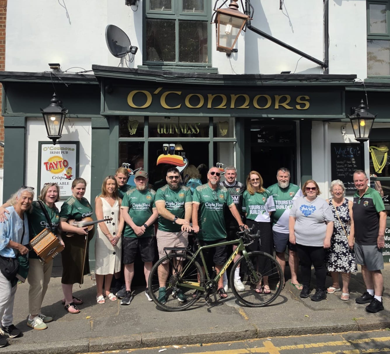 Aidan with members of Chelmsford Irish and St Cedd's GAA