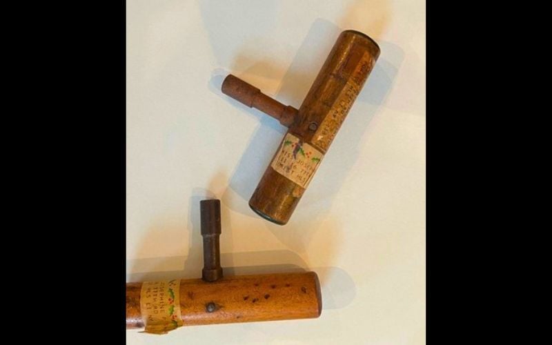 Two of Josephine Patricia Smith’s harp tuning keys, from AIHS collection.