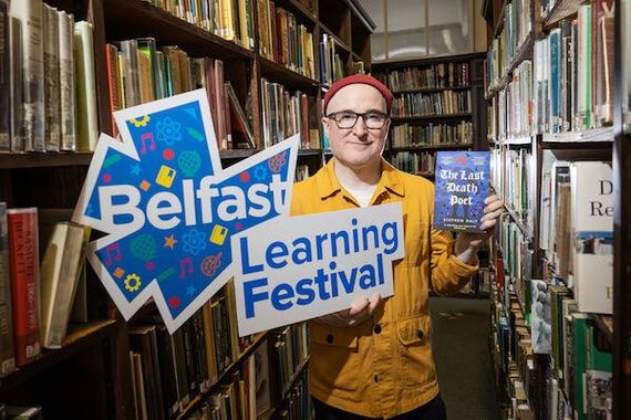 Author Stephen Daly helps launch the Belfast Learning Festival 2026, which brings a selection of free learning opportunities to the city from 8-14 June.