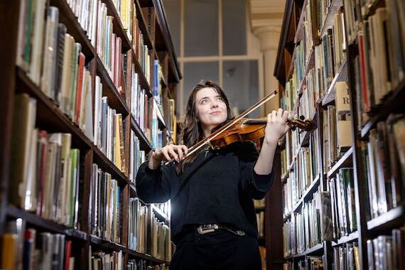 Musician Ciara Maguire demonstrates the importance of music as a vehicle for learning during the Belfast Learning Festival 2026.