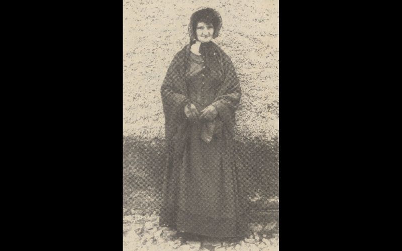Bridie Landers in her period costume. Bridie Landers in her period costume.