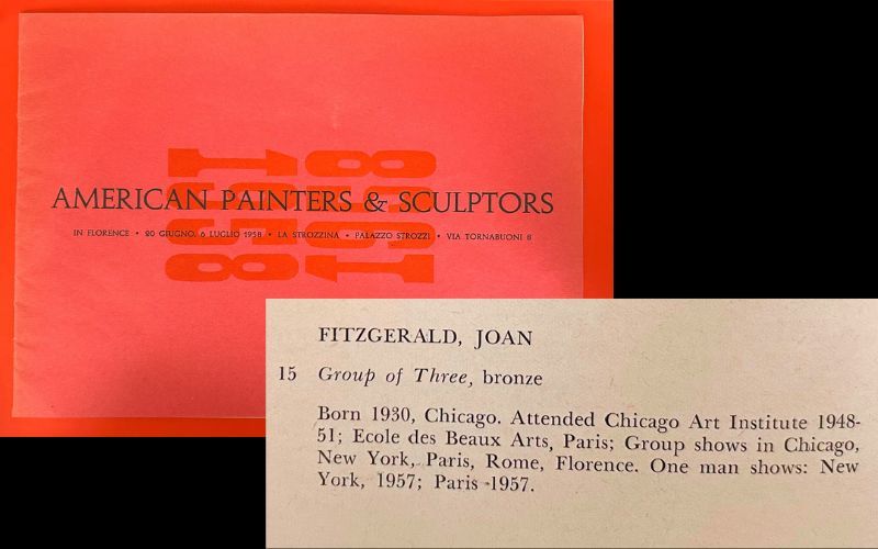 American Painters & Sculptors Catalog, Joan Fitzgerald Collection, American Irish Historical Society.