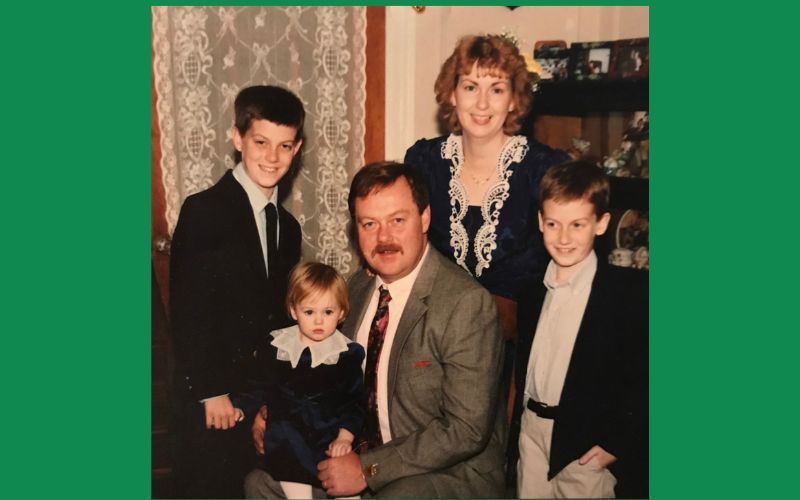 Dennis Ryan and his family. 