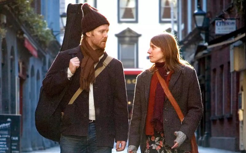 A still of Glen Hansard and Markéta Irglová in "Once". A still of Glen Hansard and Markéta Irglová in "Once".