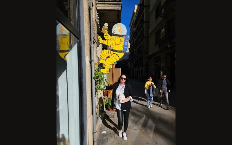 Lea Walsh in Barcelona. Lea Walsh in Barcelona.
