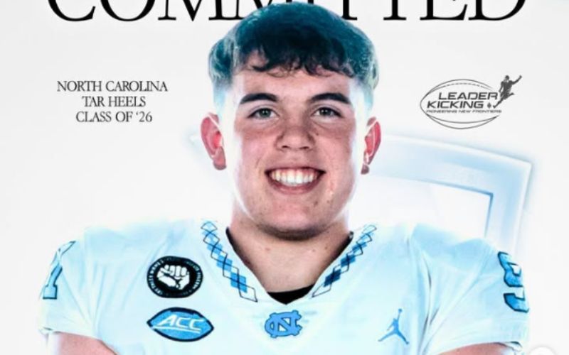 UNC's Freshman punter Adam McCann Gibbs, from County Down.
