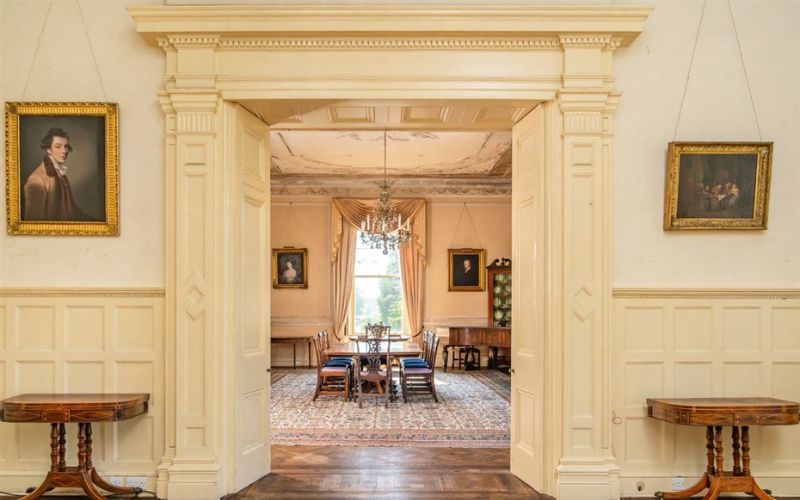 The dinning room at Rahinstown Estate in County Meath. The dinning room at Rahinstown Estate in County Meath.