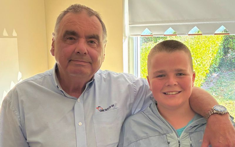 Martin Twomey with his grandson Harry.