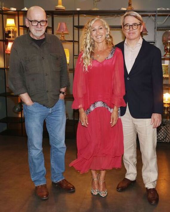 Writer Roddy Doyle, Sarah Jessica Parker and Matthew Broderick. (Leon Farrell/Photocall Ireland)