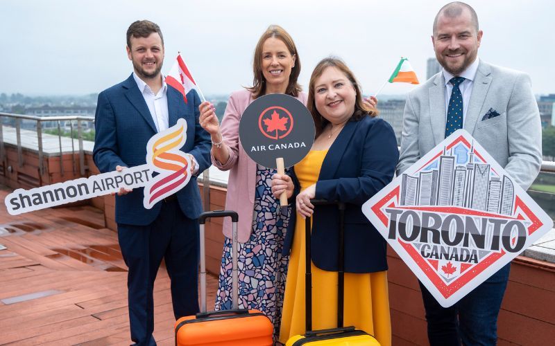 Shannon Airport and Air Canada announce a new non-stop service between Shannon and Toronto.