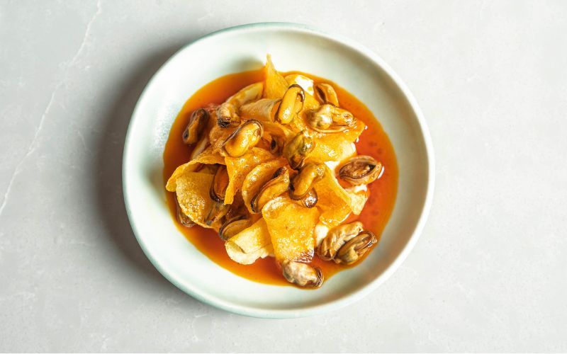 St. Francis' Mussels Escabeche.