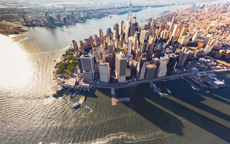 Aerial view of Lower Manhattan. Credit: iStock