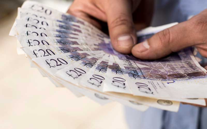 Sterling pound notes. Credit: iStock