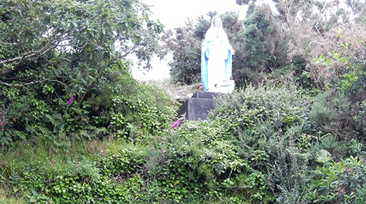 Lady’s Well, Mass Rock and altar in Dromcloc.