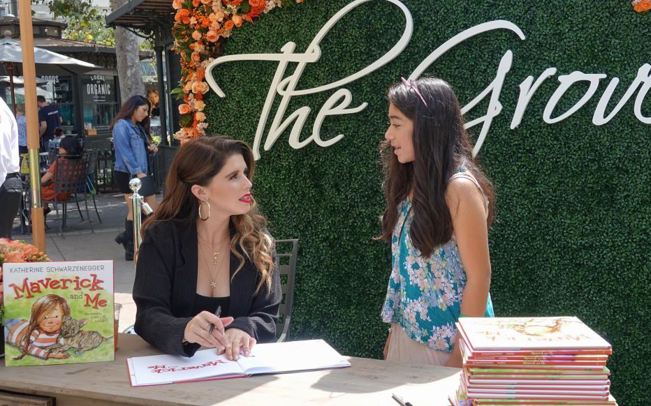 Author Katherine Schwarzenegger signs copies of her book at The Grove celebration of Katherine Schwarzenegger's book release of Maverick & Me at The Grove on September 16, 2017 in Los Angeles, California. (Photo by Lily Lawrence/Getty Images for Caruso)