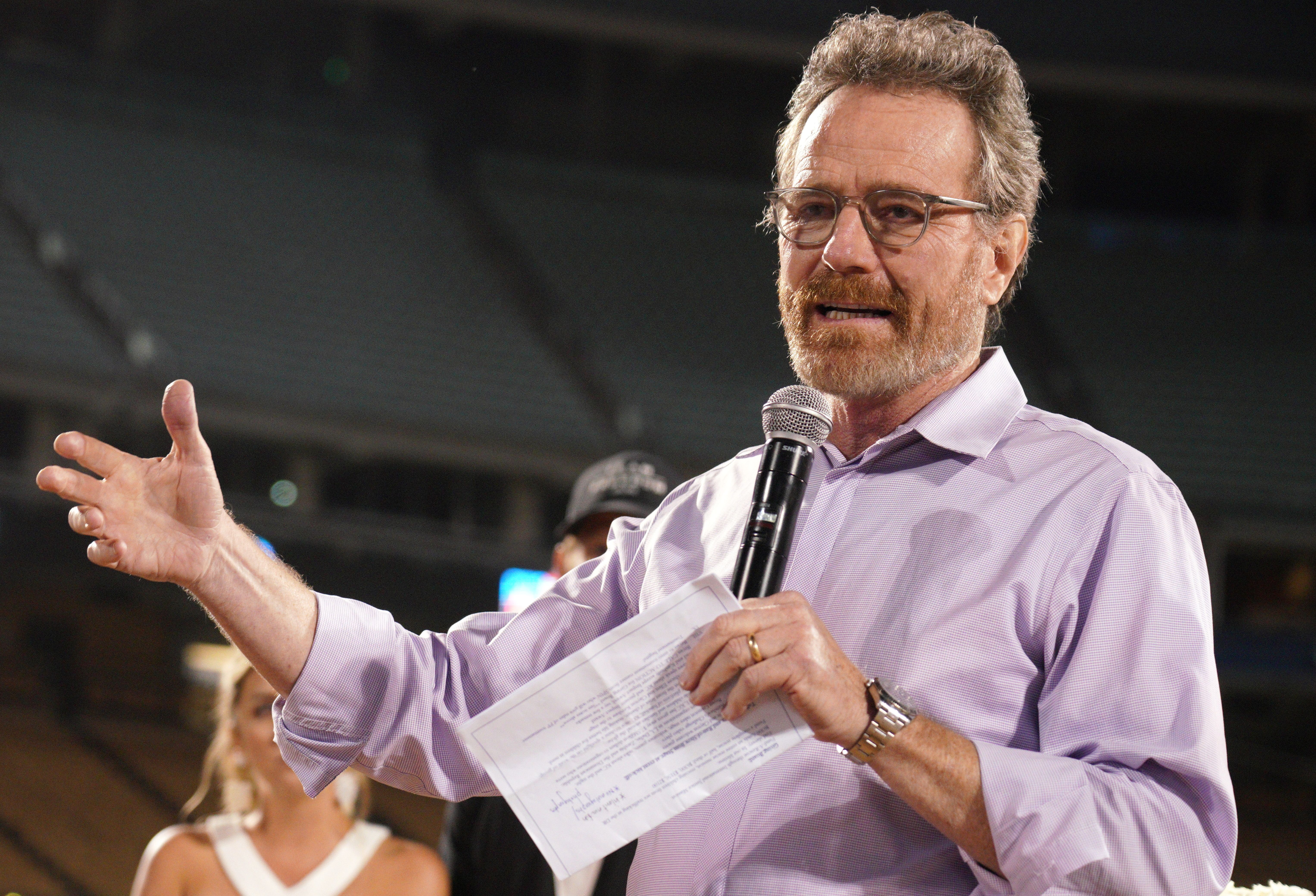 Check out that red beard on Bryan Cranston!