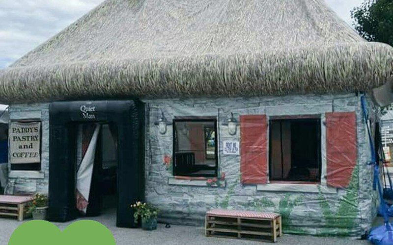 Fancy a thatched cottage popup Irish pub for Paddy’s Day