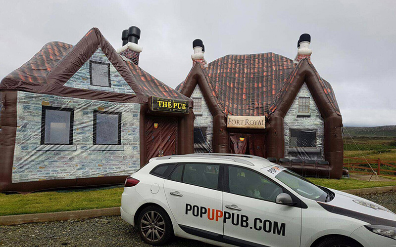 Fancy a thatched cottage popup Irish pub for Paddy’s Day