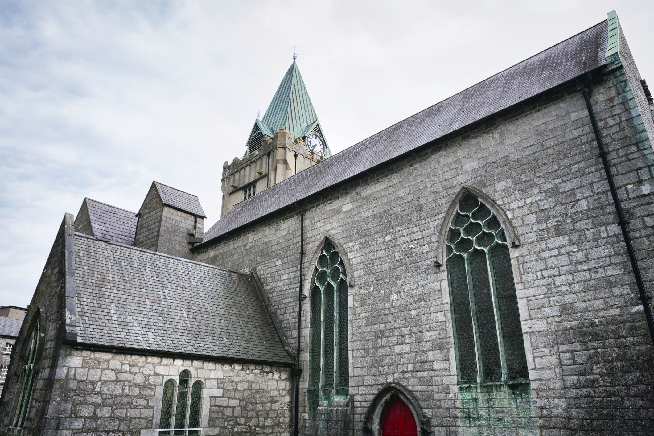 Collegiate Church of St. Nicholas in Galway, County Galway, Ireland. It is a medieval church founded in 1320 and is in regular use today. Image: Getty. 