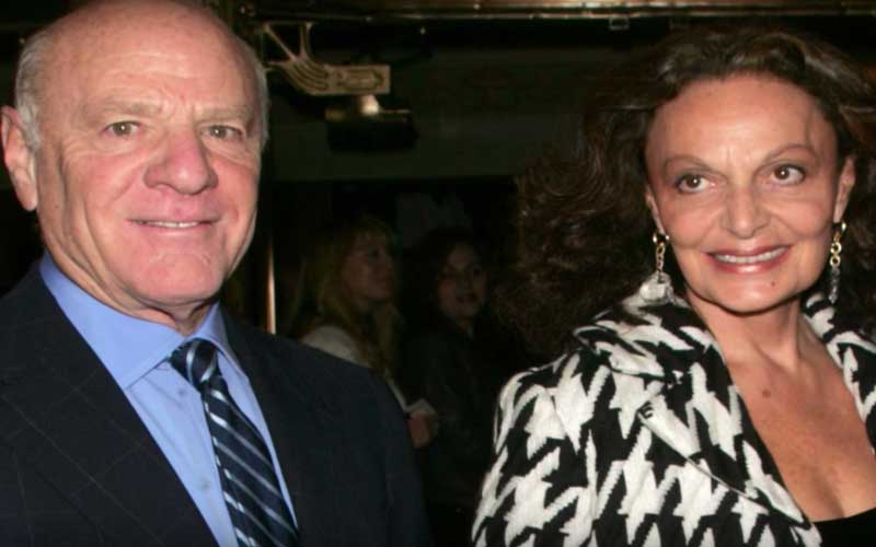 Barry Diller and wife Diane Von Furstenberg. Credit: YouTube/Wochit Entertainment