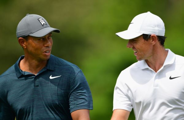 Rory McIlroy and Tiger Woods (Getty)