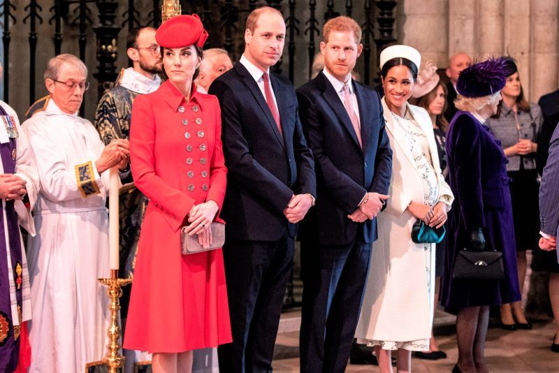 Duchess Kate, Prince William, Prince Harry, Duchess Meghan (Getty Images)