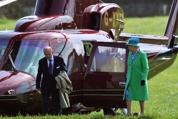 Queen Elizabeth and Prince Philip arriving at Cashel, Co Tipperary (Getty)