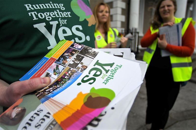 Pro-choice campaigners ahead of the 2018 referendum (Getty Images)