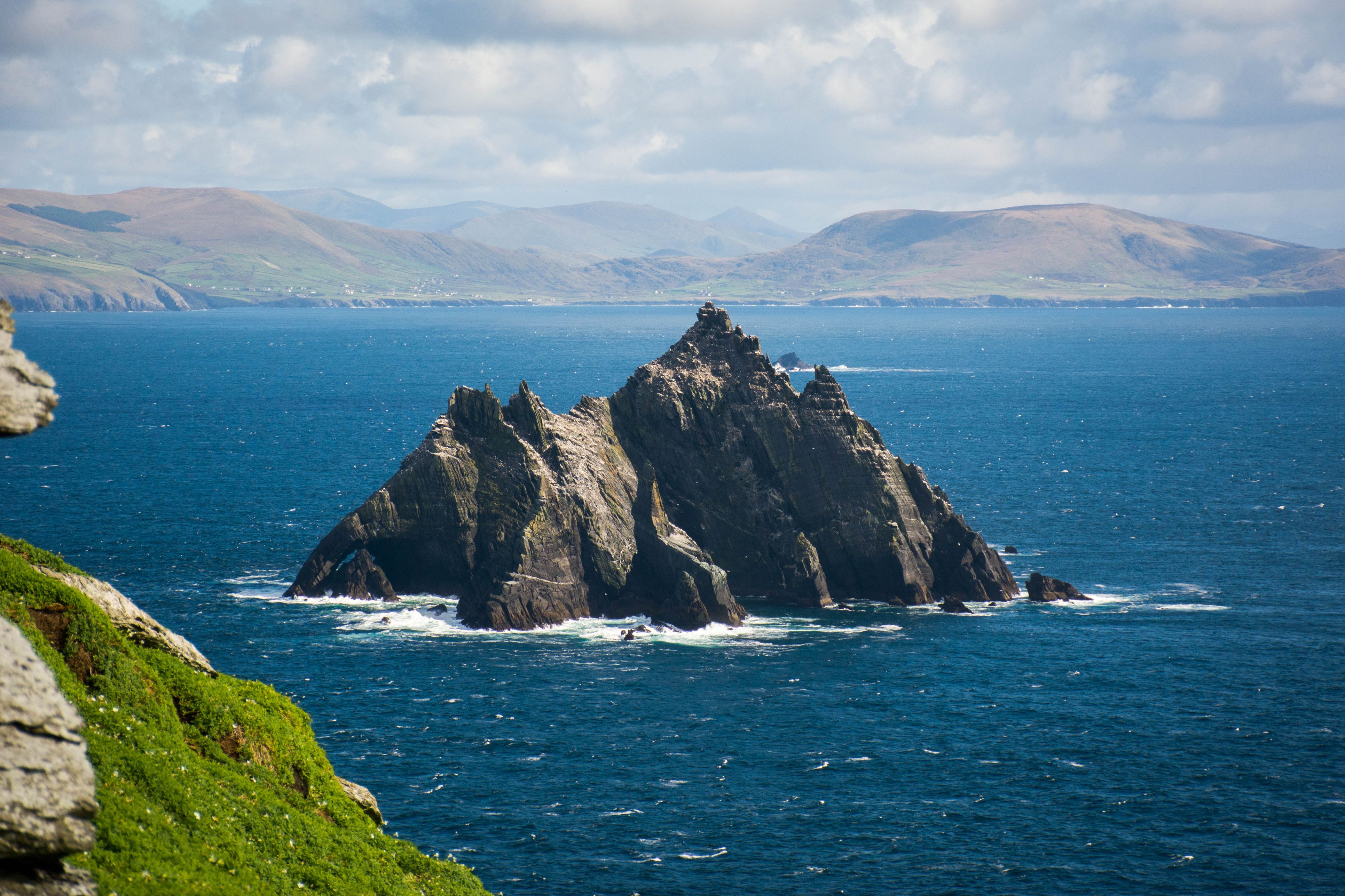 Skellig Michael Island off the coast of County Kerry featured as a key location in the Star Wars series. Getty Images
