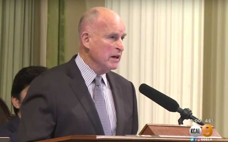 Gov. Jerry Brown. Credit: YouTube/CBS Los Angeles