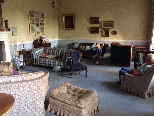 Living room at Dardistown Castle.