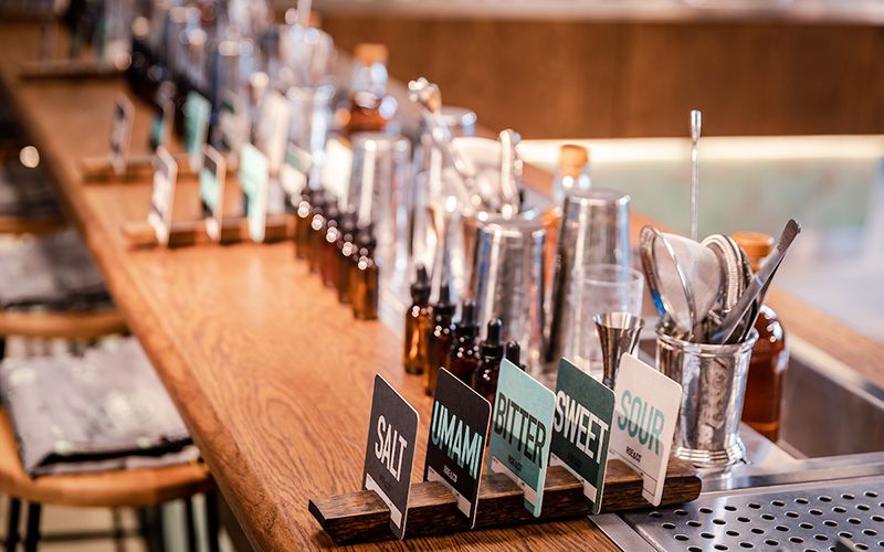 The wonderful tools to allow visitors to understand their own taste and flavors that go in to cocktails.