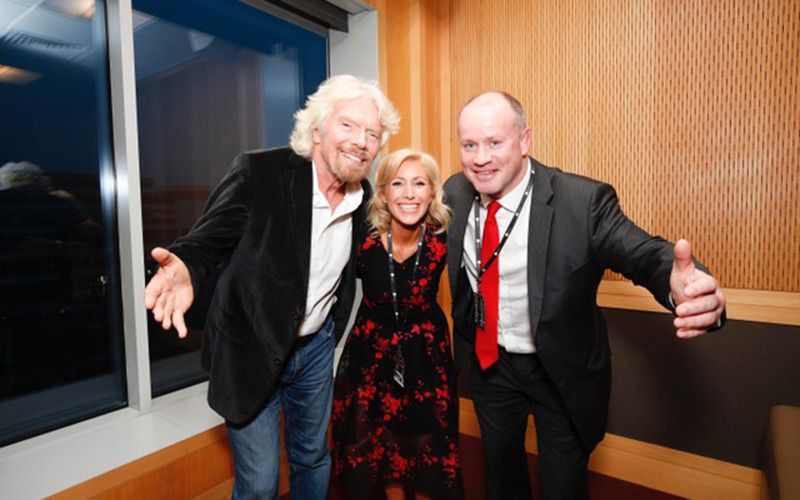 Frankie and Norma with Sir Richard Branson