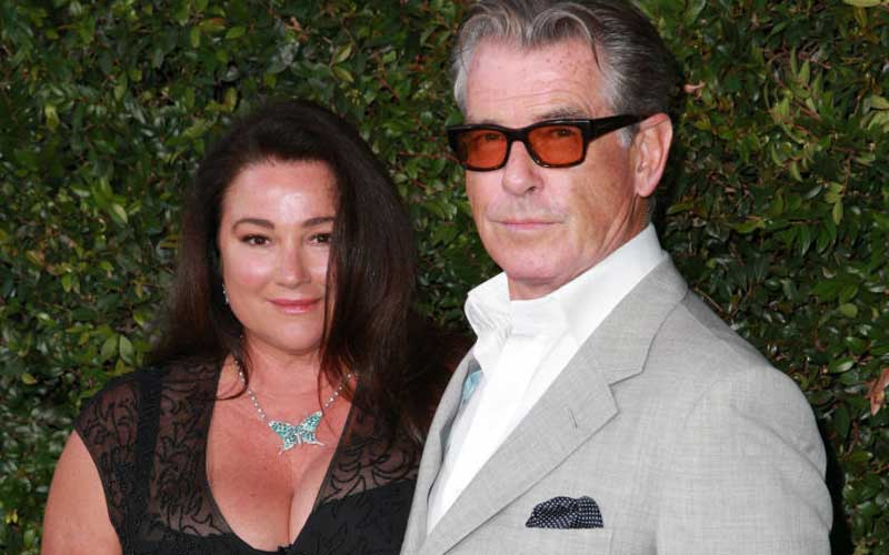 Keely Shaye Smith and Pierce Brosnan. Credit: Rich Fury/Getty Images
