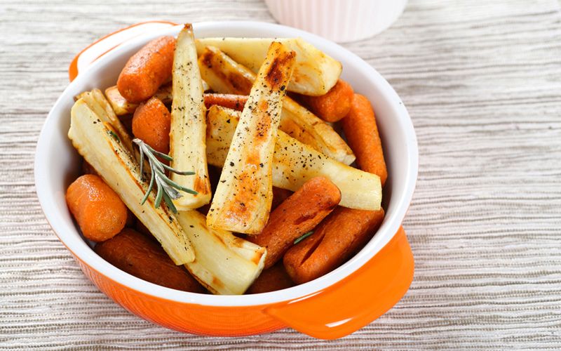 Roasted Parsnips and Carrots. Image: Getty.
