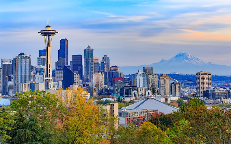 The beautiful Seattle, Washington.