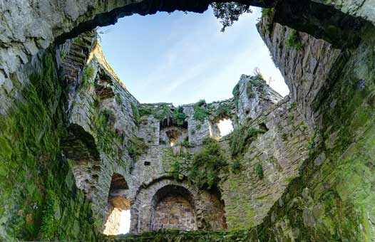 A shot from inside one of the towers of Trim Castle. Credit: Wikipedia
