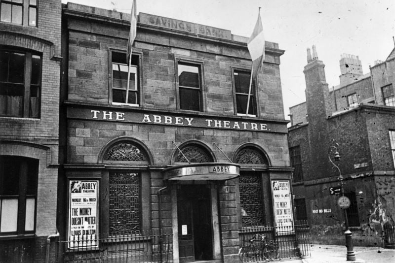 The Abbey Theater in Dublin, circa 1930 (Getty Images)