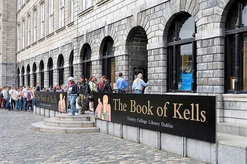 The Book of Kells exhibit at Trinity College in Dublin (Ireland's Content Pool)